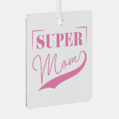 Super Mam Metalen Ornament (Voorkant Rechts)