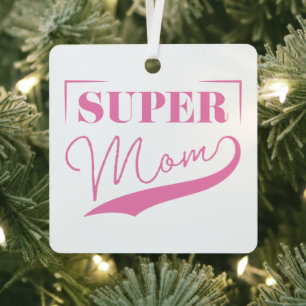 Super Mam Metalen Ornament