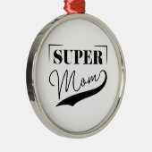 Super Mam Metalen Ornament (Rechts)