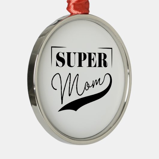 Super Mam Metalen Ornament (Rechts)