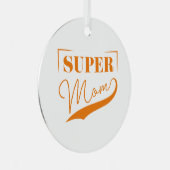 Super Mam Metalen Ornament (Voorkant Rechts)