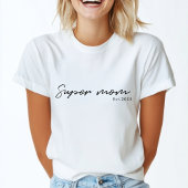 Super Mam | Moderne Script Year Moederdag T-shirt