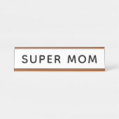 Super Mam Naam Bord Bureau Naambordje (Voorkant)