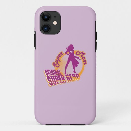 Super mam Original Super Hero Case-Mate iPhone Case (Achterkant)