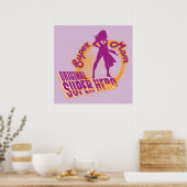 Super mam Original Super Hero Poster (Keuken)