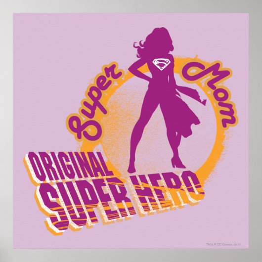 Super mam Original Super Hero Poster (Voorkant)