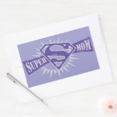 Super Mam Paarse Starburst Rechthoekige Sticker (Envelop)