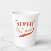 Super Mam Papieren Bekers (Voorkant)