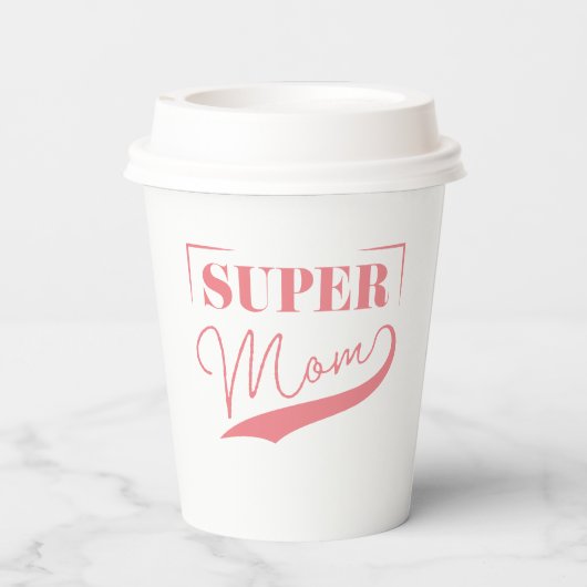 Super Mam Papieren Bekers (Achterkant)