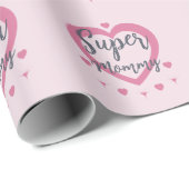 Super Mam Personaliseerd Beste Moeder Cadeau Cadeaupapier (Rol Hoek)
