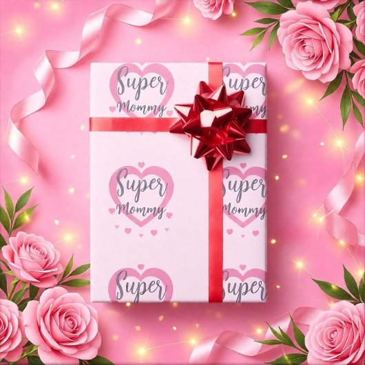Super Mam Personaliseerd Beste Moeder Cadeau Cadeaupapier