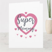 Super Mam Personaliseerde Beste Moeder Cadeaubon Kaart (Voorkant)