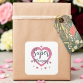 Super Mam Persoonlijke Beste Moeder Cadeau Sticker