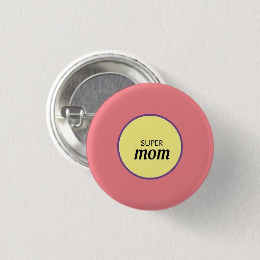 Super Mam Pin Ronde Button 3,2 Cm (Voorkant /achterkant)