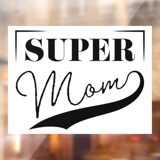 Super Mam Raamsticker (Vel 2)