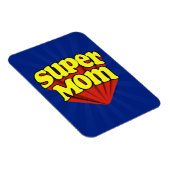 Super Mam Red/Yellow/Blue Superheld Moederdag Magneet (Rechterzijde)