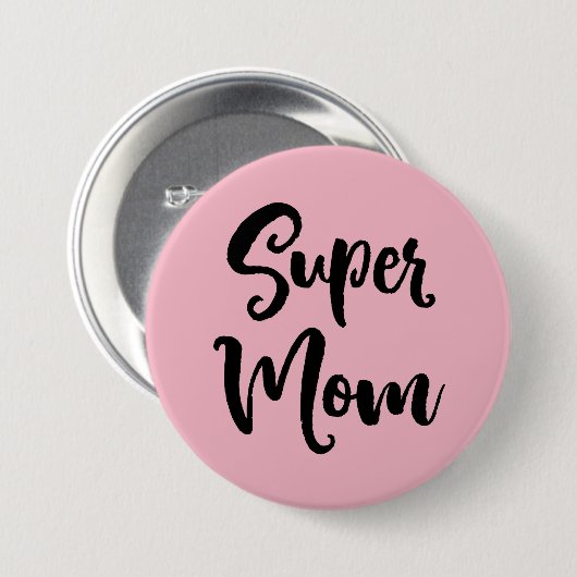 Super Mam Serif Ronde Button 7,6 Cm (Voorkant /achterkant)