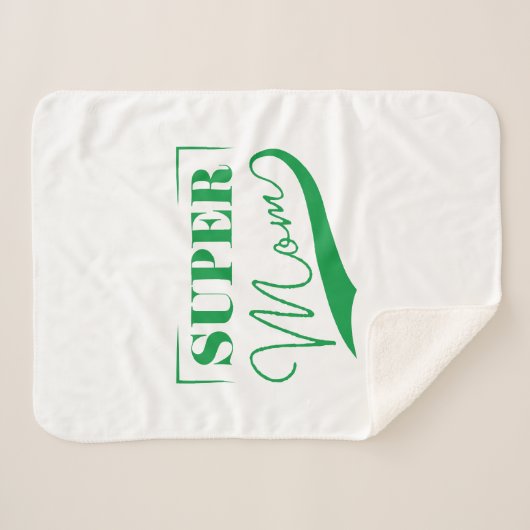 Super Mam Sherpa Deken (Voorkant (horizontaal))