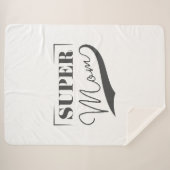 Super Mam Sherpa Deken (Voorkant (horizontaal))