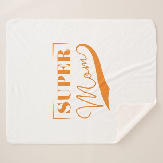 Super Mam Sherpa Deken (Voorkant (horizontaal))