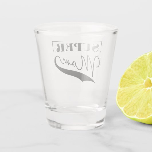 Super Mam Shot Glas (Achterkant)