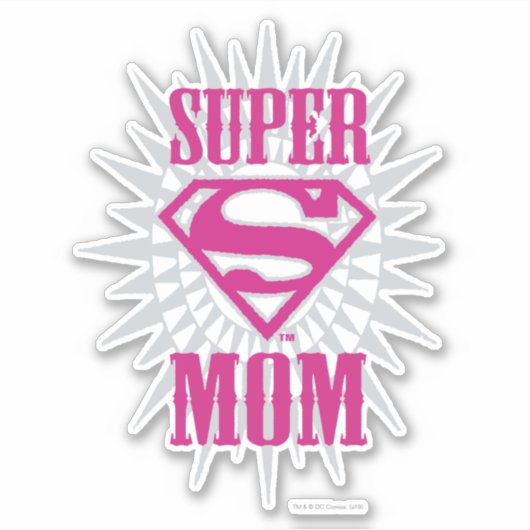 Super Mam Starburst Sticker (Voorkant)