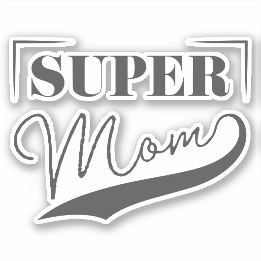 Super Mam Sticker (Voorkant)