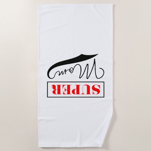 Super Mam Strandlaken (Voorkant)