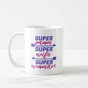 Super mam, super vrouw, super vrouw koffiemok