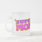 Super mam superheld stijl bedankt matglas koffiemok (Links)