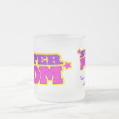 Super mam superheld stijl bedankt matglas koffiemok (Center)