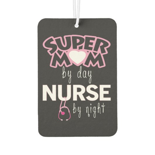 Super mam tegen dag zuster tegen nacht luchtverfrisser (Achterkant)