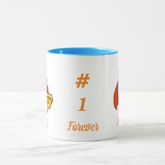 Super mam, vandaag altijd voor altijd nr. 1 mok (Midden)