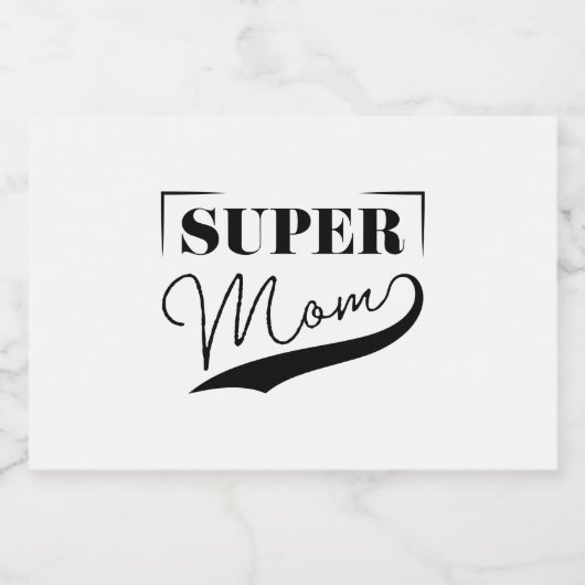 Super Mam Voedselcontainer Etiket (Enkel label)