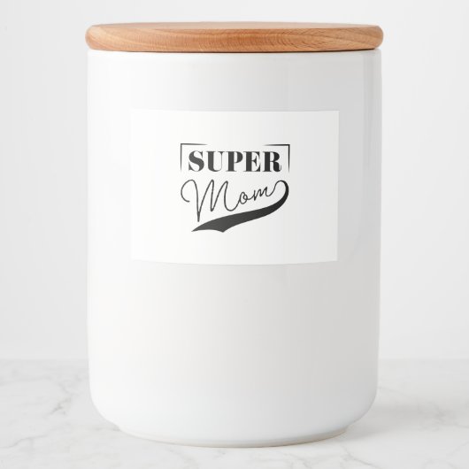 Super Mam Voedselcontainer Etiket (Voorkant)
