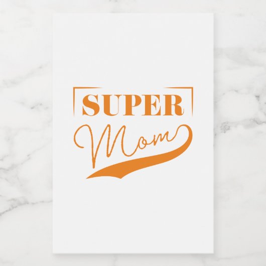 Super Mam Voedselcontainer Etiket (Enkel label)