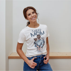 Super Mam Waterverf T-Shirt