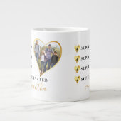 Super mam Wife Boss Heart Moederdag Grote Koffiekop (Voorkant)