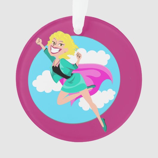 Super mam, zuster, vriend, tante, leraar ornament (voorkant)