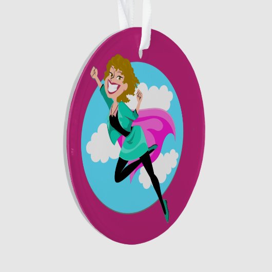 Super mam, zuster, vriend, tante, leraar ornament (voorkant)