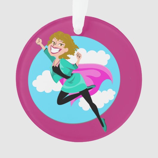 Super mam, zuster, vriend, tante, leraar ornament (voorkant)