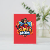 Super Mama Briefkaart (Staand voorkant)
