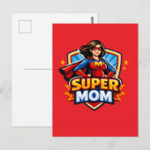 Super Mama Briefkaart (Voorkant / Achterkant)