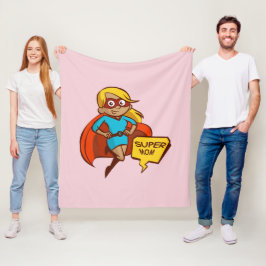 Super-mama Fleece Deken