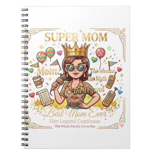 Super mama notitieboek (Voorkant)