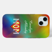 Super Mama - personaliseer met naam Case-Mate iPhone Case (Achterkant (horizontaal))