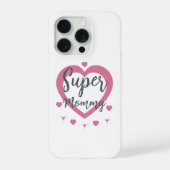 Super Mama Persoonlijk Beste Moeder Cadeau iPhone Hoesje (Achterkant)