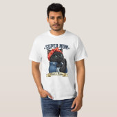Super Mama Zwarte Kat – Moederdag Shirt (Voorkant volledig)