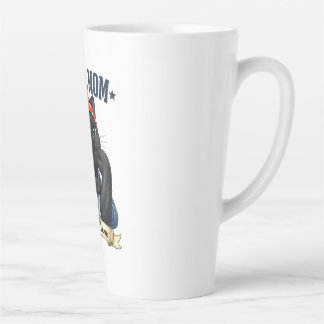 Super Mama Zwarte Kat – Moederdag Shirt Latte Mok