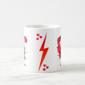 Super Mamie 2 Liefdesboodschap voor moeders Koffiemok (Center)